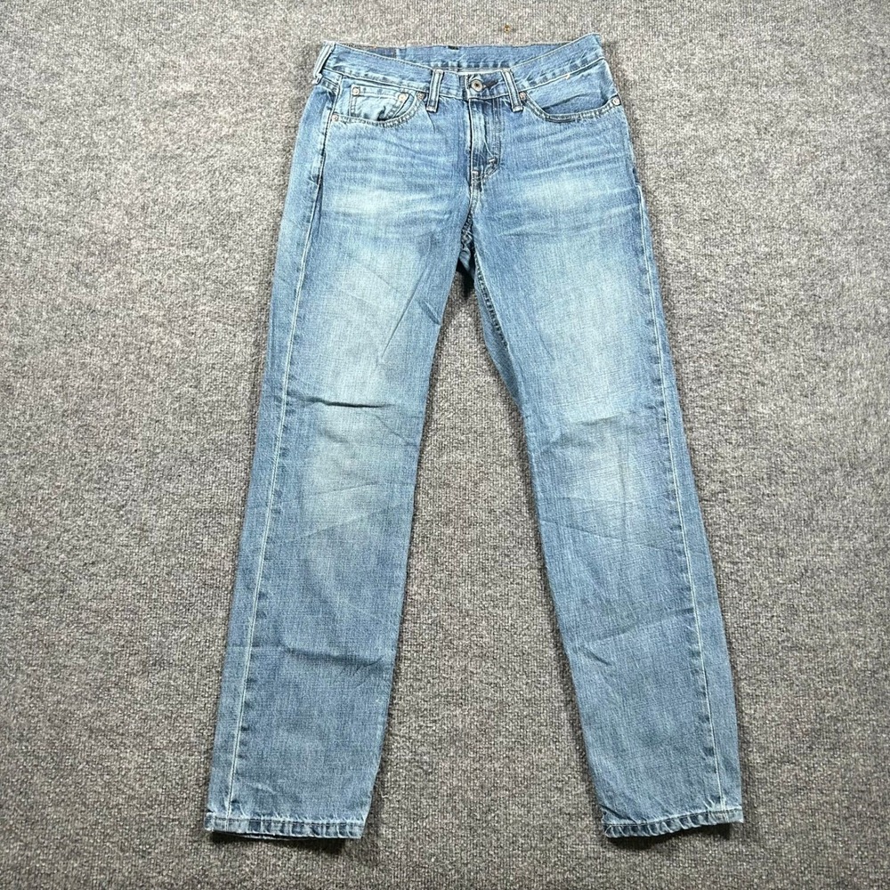 Levi's 514 Jeans Mens Size 29x30 Blue Cotton Straight Fit Denim Casual Good